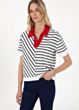 U.S. Polo Assn. Polo Yaka Lacivert Kadın T-Shirt SAREKS