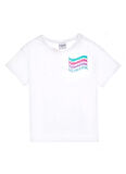 U.S. Polo Assn. Baskılı Beyaz Kız Çocuk T-Shirt VORK