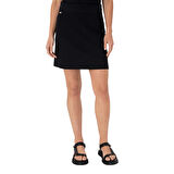 Kadın Siyah Mini Boy Örme Etek