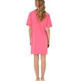 Kadın Modal Karışımlı Bisiklet Yaka Mini Boy Örme Elbise