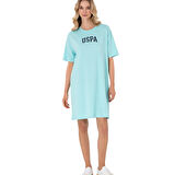 Kadın Modal Karışımlı Bisiklet Yaka Mini Boy Örme Elbise