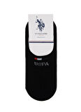 U.S. Polo Assn. Siyah Erkek Çorap EARLY 2'LI PAKET