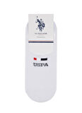 U.S. Polo Assn. Beyaz Erkek Çorap EARLY 2'LI PAKET
