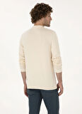 U.S. Polo Assn. Polo Yaka Slim Fit Beyaz Erkek Kazak FARAH