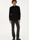 U.S. Polo Assn. Regular Fit Gömlek Yaka Siyah Erkek Gömlek CEDCOLORREG