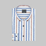 GOIAS ÇİZGİLİ SOHO KAHVERENGİ GÖMLEK