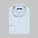 COMO ÇİZGİLİ MAVİ GÖMLEK