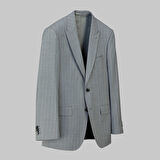 NAPOLEONE SAXON ÇİZGİLİ GRİ TAKIM