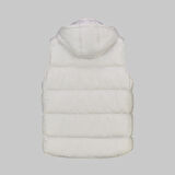 Çıkma Kapüşonlu Dolum Taş Rengi Yelek