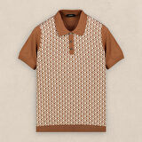 POLO YAKA KISA KOL TABA DESENLİ TRİKO
