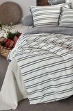 Sarev Salamanca Ekru Mood Comfort King Size (Battal Boy) %100 Pamuk Çift Taraflı Yıkamalı Nevresim T