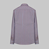 DREW ÇİZGİLİ KAHVERENGİ GÖMLEK