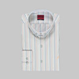 DREW UZUN KOL ÇİZGİLİ AÇIK MAVİ GÖMLEK