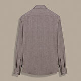 ELETA SLİM KAHVERENGİ GÖMLEK