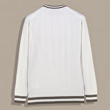 RENKLİ BİSİKLET YAKA EKRU TRİKO