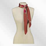 ETNİK DESENLİ TWİLL TABA İPEK EŞARP