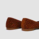 Kadın Deri Süet Babet [060262]