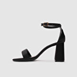 Kadın Abiye Ayakkabı [060122] SİYAH SATEN, 37