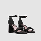 Kadın Abiye Ayakkabı [060122] SİYAH SATEN, 37