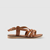 Kadın Düz Sandalet [060127] TABA, 40