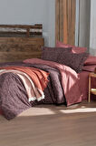 Sarev Glamis Bordo %100 Pamuk Flanel King Size Nevresim Takımı