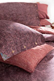 Sarev Glamis Bordo %100 Pamuk Flanel King Size Nevresim Takımı