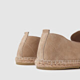 Erkek Espadril Loafer Ayakkabı[052051] BEJ SÜET, 43