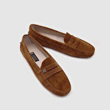 Kadın Loafer Ayakkabı [060038] TABA SÜET, 40