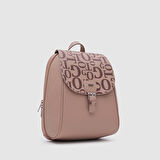Kadın Monogram Sırt Çantası [930031] NUDE