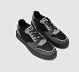 Erkek Sneaker Ayakkabı [052128] GRİ - SİYAH, 40