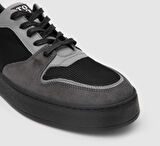 Erkek Sneaker Ayakkabı [052128] GRİ - SİYAH, 40