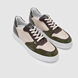Erkek Sneaker Ayakkabı [052128] HAKİ YEŞİL -BEJ, 43