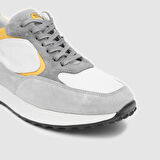 Erkek Sneaker Ayakkabı [052124] GRİ - SARI, 42