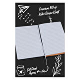 Victoria's Journals Bujo Süet A5 96 Yaprak Çizgili Defter Mavi 124-1643