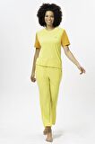 United Colors of Benetton W20408 Bicolor Kadın Pijama Üstü