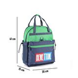 Benetton Laptop Bölmeli Okul Sırt Çantası 3 Bölmeli 03786