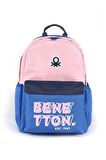 Unisex Çocuk Benetton Çift Bölmeli İlkokul Sırt Çantası 03844