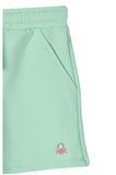 Benetton United Colors of Benetton Kız Çocuk Yeşil Şort BNT-G282-R