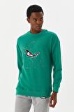 No Fear Erkek Sweatshirt Yeşil M500235