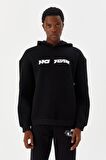No Fear Erkek Sweatshirt Kapüşonlu Siyah M500216