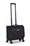 Fossil Macbook Air - Macbook Pro 15.6&16 İnç Uyumlu Laptop Bölmeli Kabin Boy Pilot Valiz Siyah FSL031
