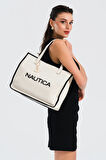 Nautica Kadın Omuz Çantası Bej-Siyah CN7251T