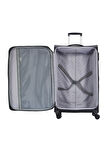 Pierre Cardin Ultra Light 3'lü Valiz Seti Büyük - Orta ve Kabin Boy Siyah PC7050
