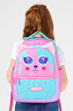 Elatae Su Geçirmez Kumaş Kız Çocuk Çok Gözlü Ortopedik Sırt Okul Çantası L5145