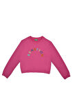 Kız Çocuk Sweatshirt - Pembe | 10-11
