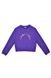 Kız Çocuk Sweatshirt - Mor | 7-8