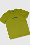 United Colors of Benetton Erkek Çocuk T shirt Yeşil BNT-B21821