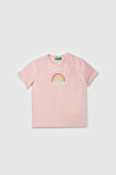 United Colors of Benetton Kız Çocuk T shirt A.Pembe BNT-G21814