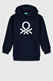 Erkek Çocuk BNT-B23341 Kapüşonlu Sweatshirt Lacivert
