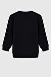 United Colors of Benetton Erkek Çocuk BNT-B23342 Sweatshirt Siyah